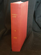 Family Law journal, Volume 31, 2001 - the complete year bound in one hardback volume