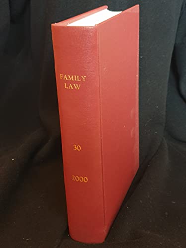 Family Law journal, Volume 30, 2000 - the complete year bound in one hardback volume