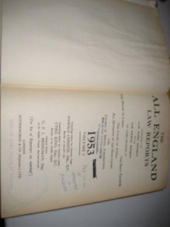The All England Law Reports 1953 Volume 1