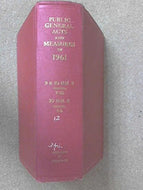 The Public General Acts Passed and the Church Assembly Measures 1961