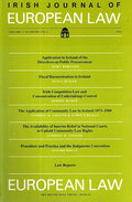 Irish Journal of European Law. volume 1. (1992)