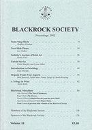 Blackrock Society Proceedings, 2002 (Volume 10)