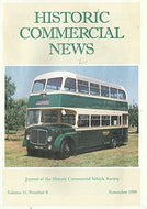 Historic Commercial News, Volume 14, Number 8, November 1999 - Journal of the Historic Commercial Vehicle Society