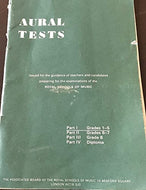 Aural Tests Issued for the Guidance of Teachers and Candidates Preparing for the Examinations of the Royal Schools of Music - Part I - Grades 1 - 5