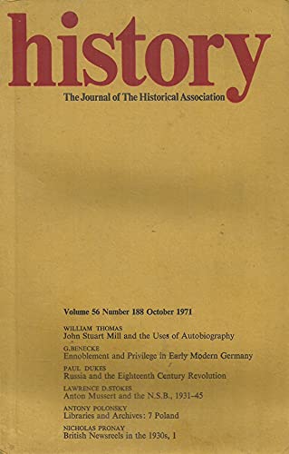 History: The Journal of the Historical Association - Volume 56, Number 188, October 1971