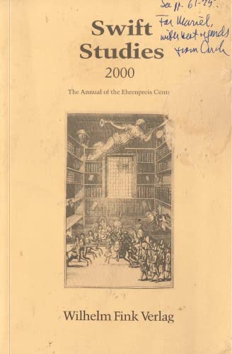 Swift Studies 2000: The Annual of the Ehrenpreis Center - Wilhelm Fink Verlag