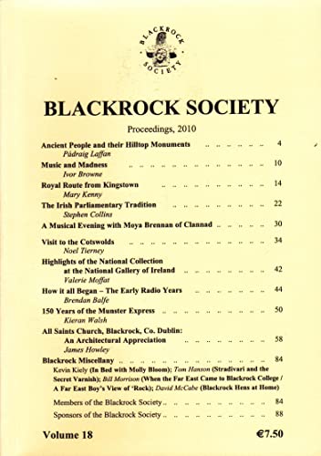 Blackrock Society Proceedings, 2010 - Volume 18
