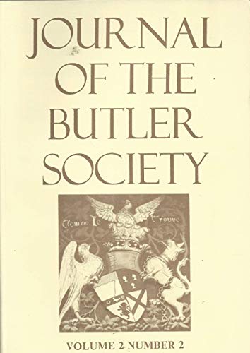Journal of the Butler Society Volume 2 Number 2