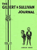 The Gilbert and Sullivan Journal, Spring 1974, Volume X (Volume 10), No 4, 164th Issue