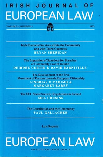 Irish Journal of European Law, Volume 2, Number 1 - 1993