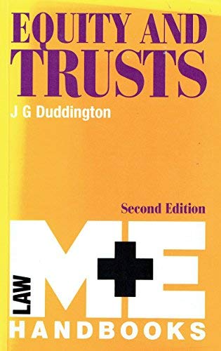 Equity And Trusts (M & E Handbook)
