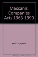 Maccann: Companies Acts 1963-1990