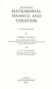 Jackson's matrimonial finance and taxation