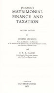 Jackson's matrimonial finance and taxation