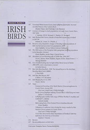 Irish Birds, Volume 8, Number 4 - 2009 - BirdWatch Ireland