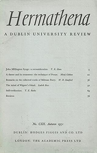 Hermathena: A Dublin University Review - No. CXII, Autumn 1971