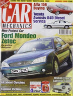 Car Mechanics magazine, January 2008: Ford Mondeo Zetec, Alfa Romeo 156, Toyota Avensis D4D diesel, Nissan Figaro, clutches