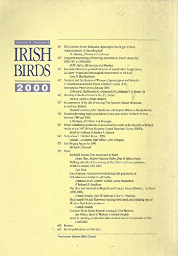 Irish Birds, Volume Number 4, 2000