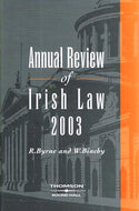 Annual Review of Irish Law 2003 (2003)