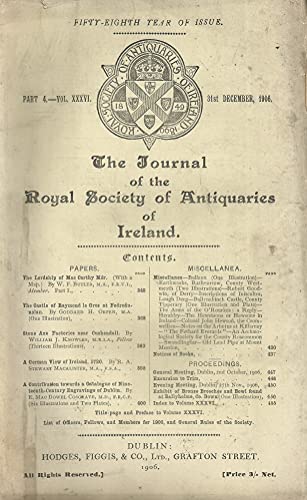 The Journal of the Royal Society of Antiquities of Ireland, Part 4, Volume XXXVI, 31st December 1906