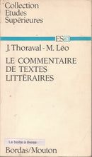 Load image into Gallery viewer, Le Commentaire de Textes Litteraires