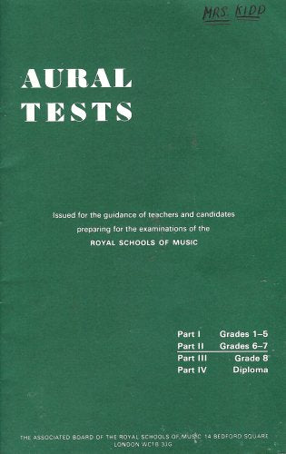 Aural Tests (Part II Grades 6-7)