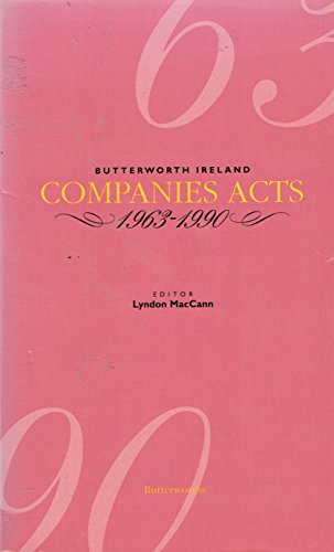 Maccann: Companies Acts 1963-1990