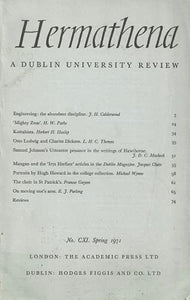Hermathena: A Dublin University Review - No. CXI (111), Spring 1971