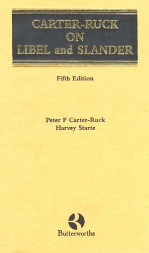 On Libel and Slander