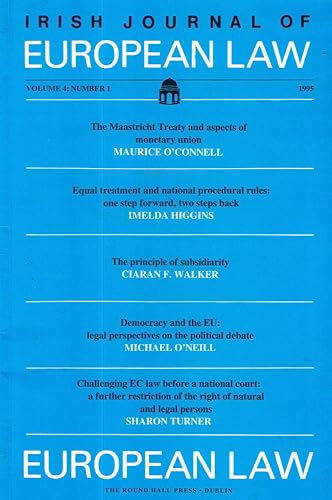 Irish Journal of European Law Vol 4 No 1 1995