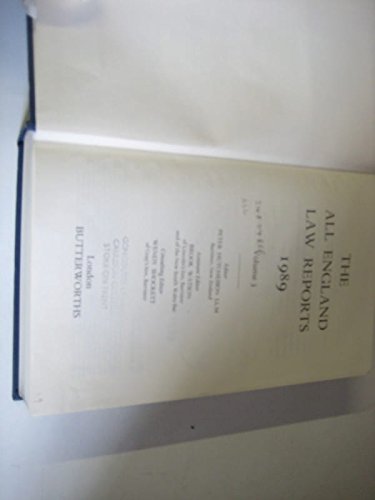 The All England Law Reports 1989: Volume 3