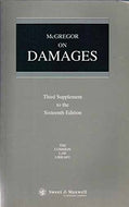 Mcgregor on Damages: 3rd Supplement to the 16th Edition (Common Law Library)