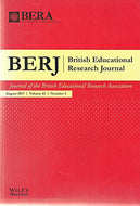 BERJ: British Educational Research Journal, August 2017, Volume 43, Number 4 - Journal of the British Educational Research Association