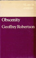 Obscenity (Law in Context S.)