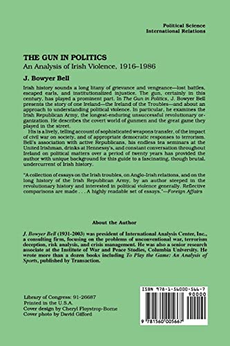 The Gun in Politics: Analysis of Irish Political Conflict, 1916-86