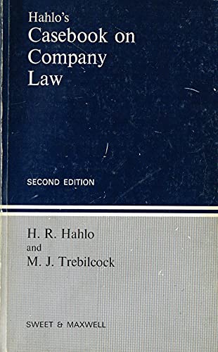 Casebook on Company Law