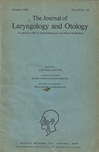 Load image into Gallery viewer, The Journal of Laryngology and Otology - October 1980, Vol 94 No 10