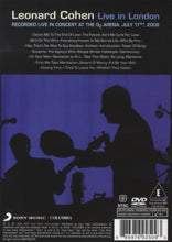 Load image into Gallery viewer, Leonard Cohen: Live in London [DVD] [NTSC]