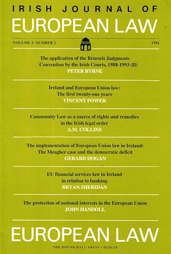 Irish Journal of European Law, Volume 3, Number 2, 1994