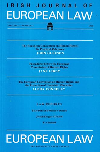 Irish Journal of European Law IJEL Vol 2 No 2, 1993