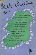 Irish Writing No.1 The Magazine Of Contemporary Irish Literature.
