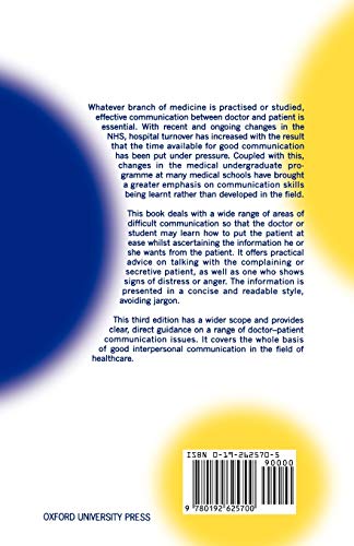 Talking with Patients: Keys to Good Communication (Oxford Medical Publications)
