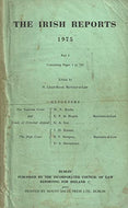 The Irish Reports 1975 - Part 1, Containing Pages 1 to 220.