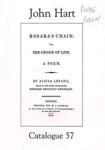 John Hart Rare Books, Catalogue 57: Recent Acquisitions