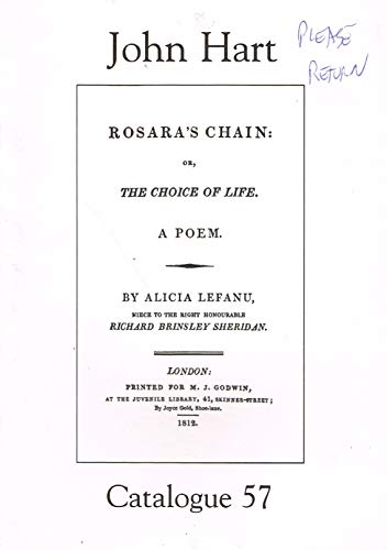 John Hart Rare Books, Catalogue 57: Recent Acquisitions