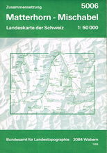 Load image into Gallery viewer, Matterhorn - Mischabel 5006 1:50000 - Landeskarte der Schweiz - Bundesamt für Landestopographie