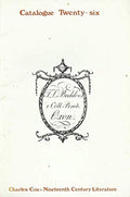 Charles Cox Rare Books Catalogue Twenty-Six (26): Nineteenth Century Literature, Summer 1984