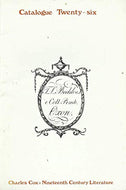 Charles Cox Rare Books Catalogue Twenty-Six (26): Nineteenth Century Literature, Summer 1984
