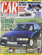 Car Mechanics magazine, March 2004: MBW 325i, Mini, Toyota Yaris, Vauxhall Omega, battery compressors
