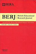 BERJ: British Educational Research Journal February 2017, Volume 43, Number 5 - Journal of the British Educational Research Association